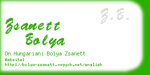 zsanett bolya business card